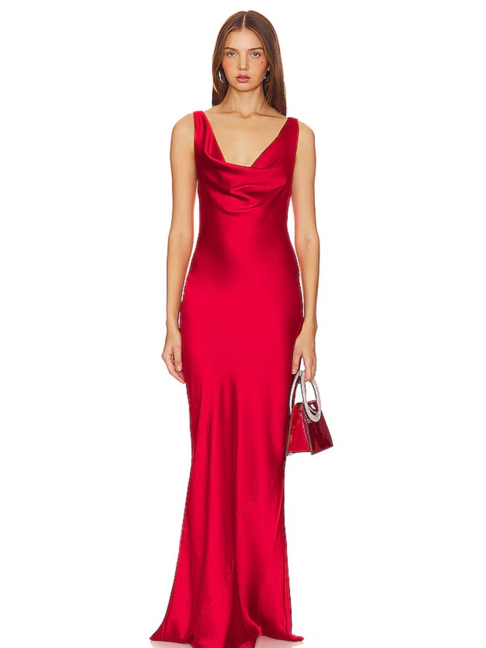 Deep Drape Neck Gown in Tiger Red
Norma Kamali-XS-New